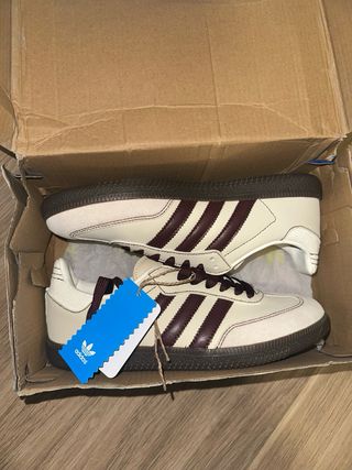 Zapatillas Adidas Samba Beige/Morado
