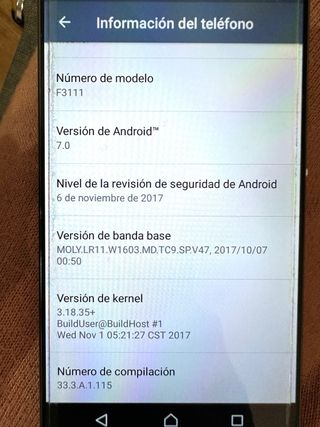 Sony Xperia XA + Cargador Sony