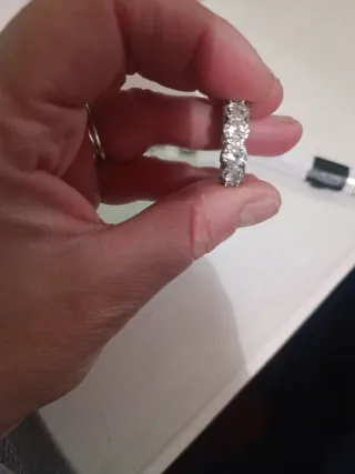 Anello donna argento con zirconi