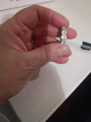 Anello donna argento con zirconi