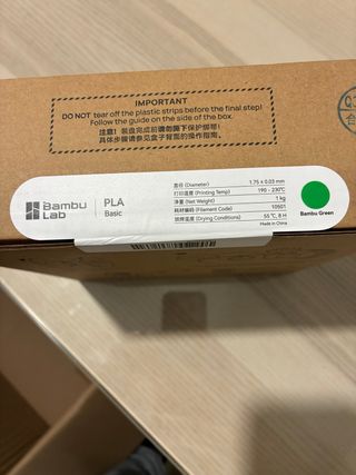 Filamento Bambu Lab PLA Verde bambu 1Kg