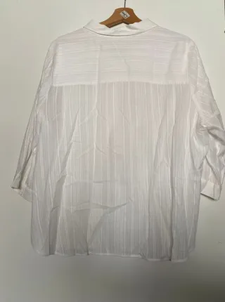 Camisa Talla Moda Mujer Blanca XXL