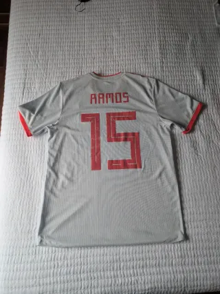 Camiseta España Sergio Ramos 2018 Match Issue