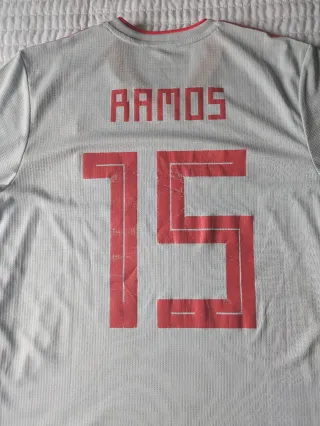Camiseta España Sergio Ramos 2018 Match Issue