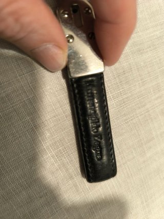 Portachiavi Ermenegildo Zegna Pelle e Metallo