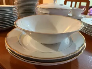 Vajilla Porcelana Royal China Dorada