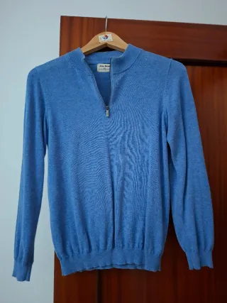 Jersey azul niño cremallera
