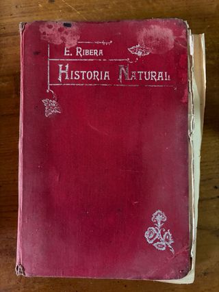 Libro Historia Natural E. Ribera Antiguo