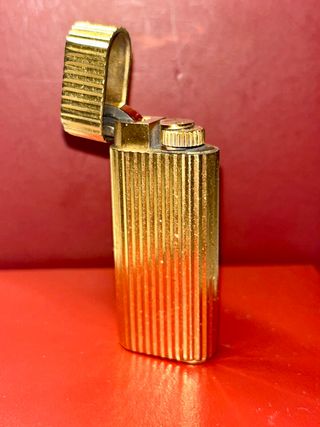 Encendedor Cartier Paris Chapado Oro Vintage
