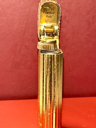 Encendedor Cartier Paris Chapado Oro Vintage
