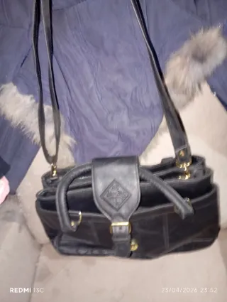 Bolso Negro Cuero