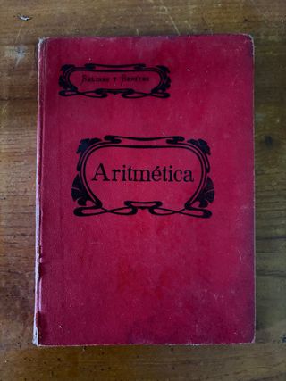 Libro Aritmética antiguo Salinas y Benitez