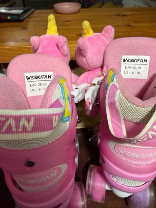 Patines infantiles rosas WESKIFAN