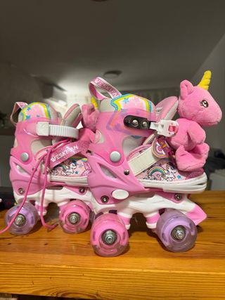 Patines infantiles rosas WESKIFAN