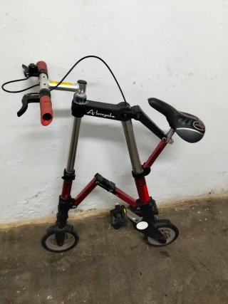 Bicicleta plegable A-Bicycle roja