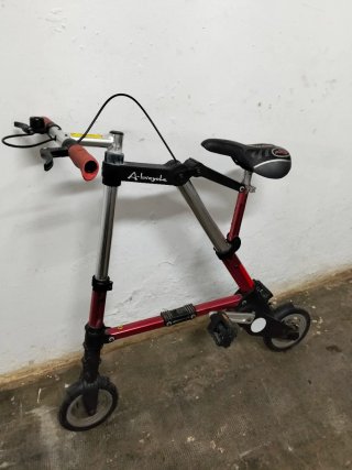 Bicicleta plegable A-Bicycle roja