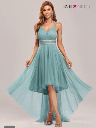 Vestido fiesta azul celeste