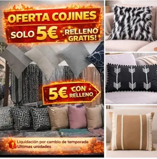 Oferta cojín con relleno