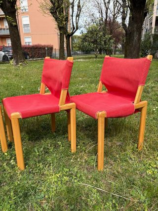 8 Sedie Design Mid Century Cassina Legno Vintage