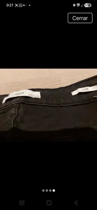 Pantalón Negro W30/ Es 40