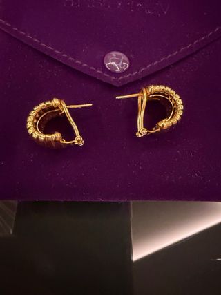 Pendientes Aristocrazy de plata y bañada en oro