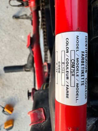Despiece Honda CRM 75R con documentación en regla