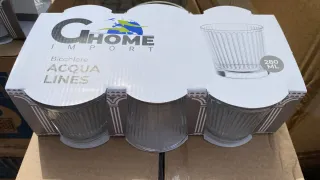 Set 6 Bicchieri G HOME IMPORT Acqua Lines