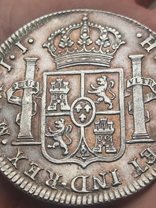 8 Reales Fernando VII 1821 Plata