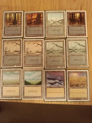 Lote Cartas Magic: Pantano e Pianura