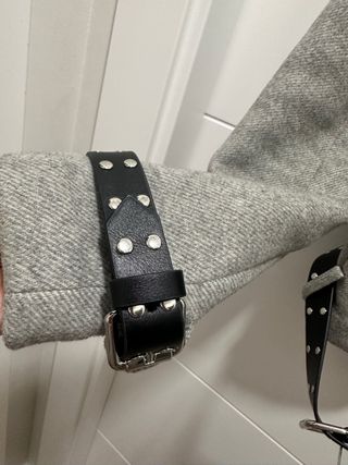 Chaqueta Guess Biker Negra y Gris