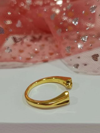 Anillo Dorado Estrella Fugaz
