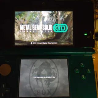 Metal Gear Solid Snake Eater Nintendo 3DS