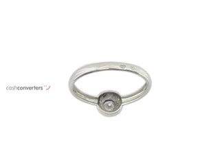 anillo oro 18k con piedra t. 14 (17,2 mm)