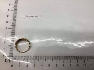 anillo oro 18k con circonita