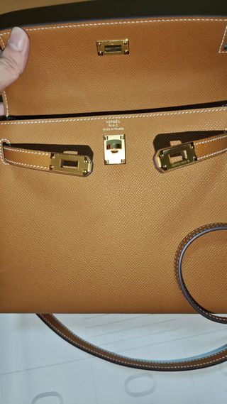 Bolso Hermès Kelly Sellier Cuero Togo