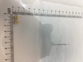 pendientes oro 18k con piedra con circonita