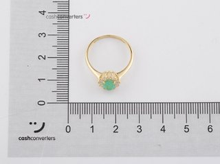 anillo oro 18k con piedra con circonita t. 14 (17,2 mm)