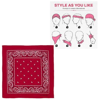 Sombrero Vaquero Negro + Bandana Roja Cowboy 2 pcs