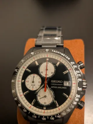 Seiko Chrono Panda Edición Especial JAL. Full set