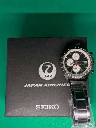 Seiko Chrono Panda Edición Especial JAL. Full set