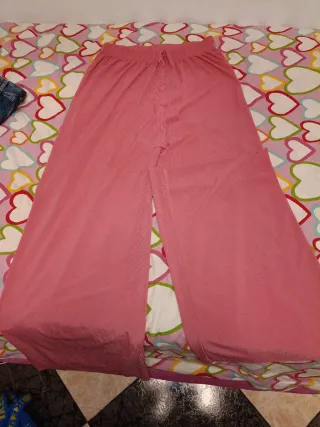 Pantalón ancho coral licra fría