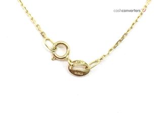 collar oro 18k con piedra con diamante de laboratorio 19.5cm