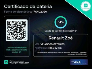 Renault Zoe Limited 40 R110 79 kW (108 CV)