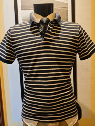 Polo de rayas náutico