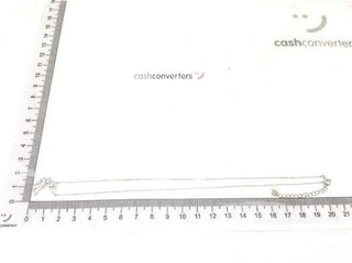 cadena plata 925mm con piedra con circonita 19 2.5cm