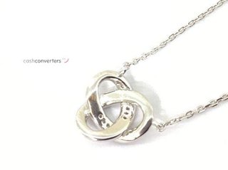 collar plata 925mm con piedra con circonita 19 5cm