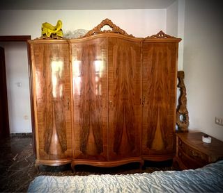 Armario Antiguo Madera Marrón, años 70