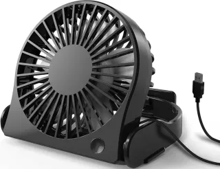 Mini ventilador USB negro