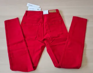 Pantalón Esprit Skinny W26 L30 Rojo. NUEVO