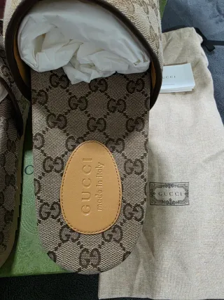 Sandalias Gucci Beige/Marrón Talla 44